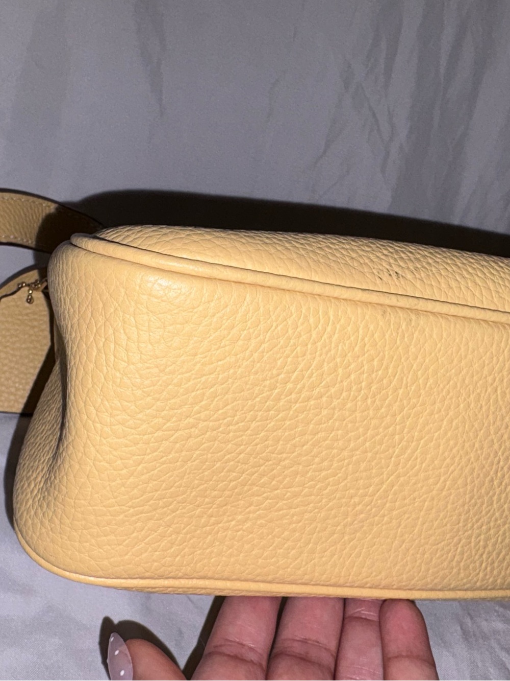 COACH Pebbled Leather Shoulder Bag - Picture 4 of 12